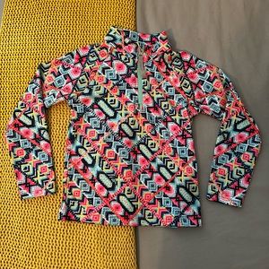 Spyder Half Zip Base ski shirt girls thermal baselayer